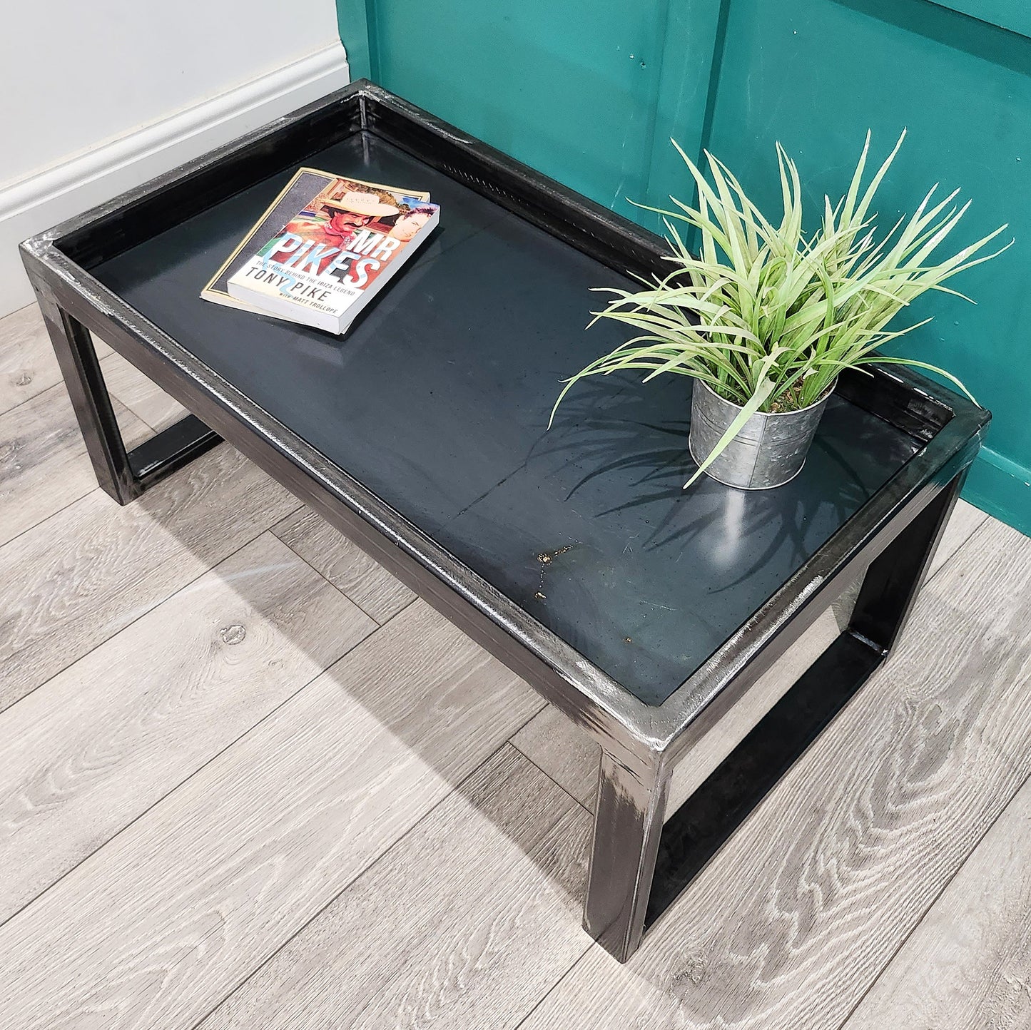 Industrial Modern Steel Coffee Table | Handmade Raw Steel Table | Minimalist Living Room Furniture | UK Made Centre Table