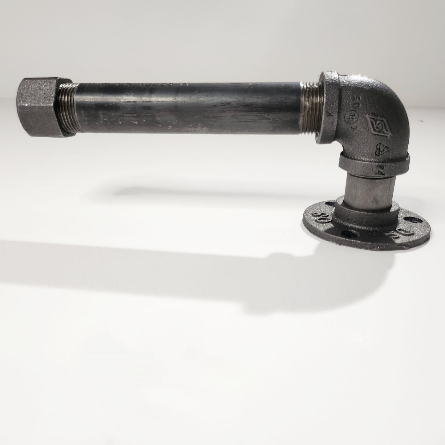 Industrial Toilet Roll Holder | Raw Steel Tube Toilet Paper Rack | Handmade Bathroom Hardware | UK Made Decor
