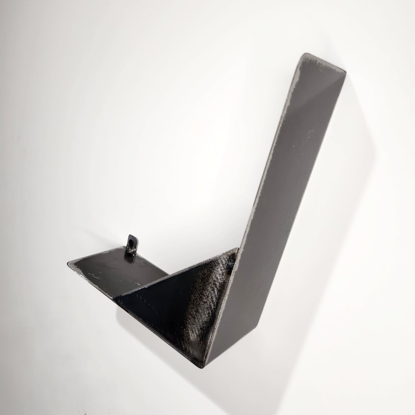 Industrial Wall Magazine Holder | Handmade Steel Magazine Rack | Raw Steel Book & Newspaper Stand | UK Made Organiser