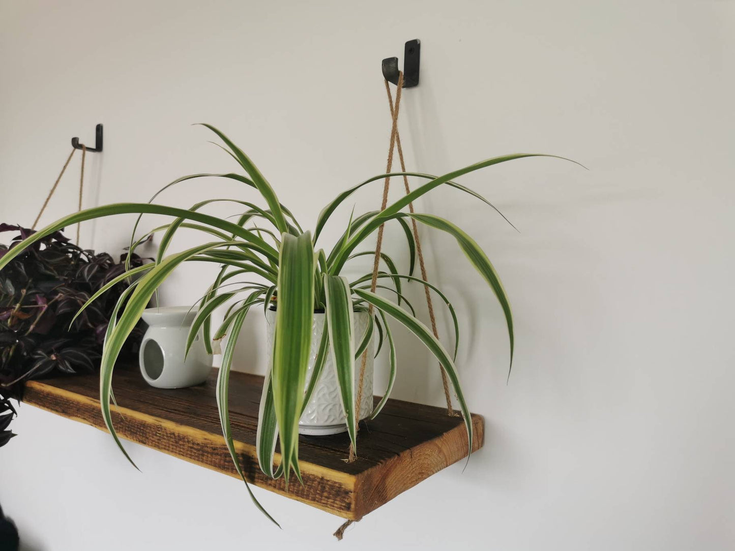 Rope Shelf - Hanging Shelf - Scaffold Shelf - Rustic Shelving