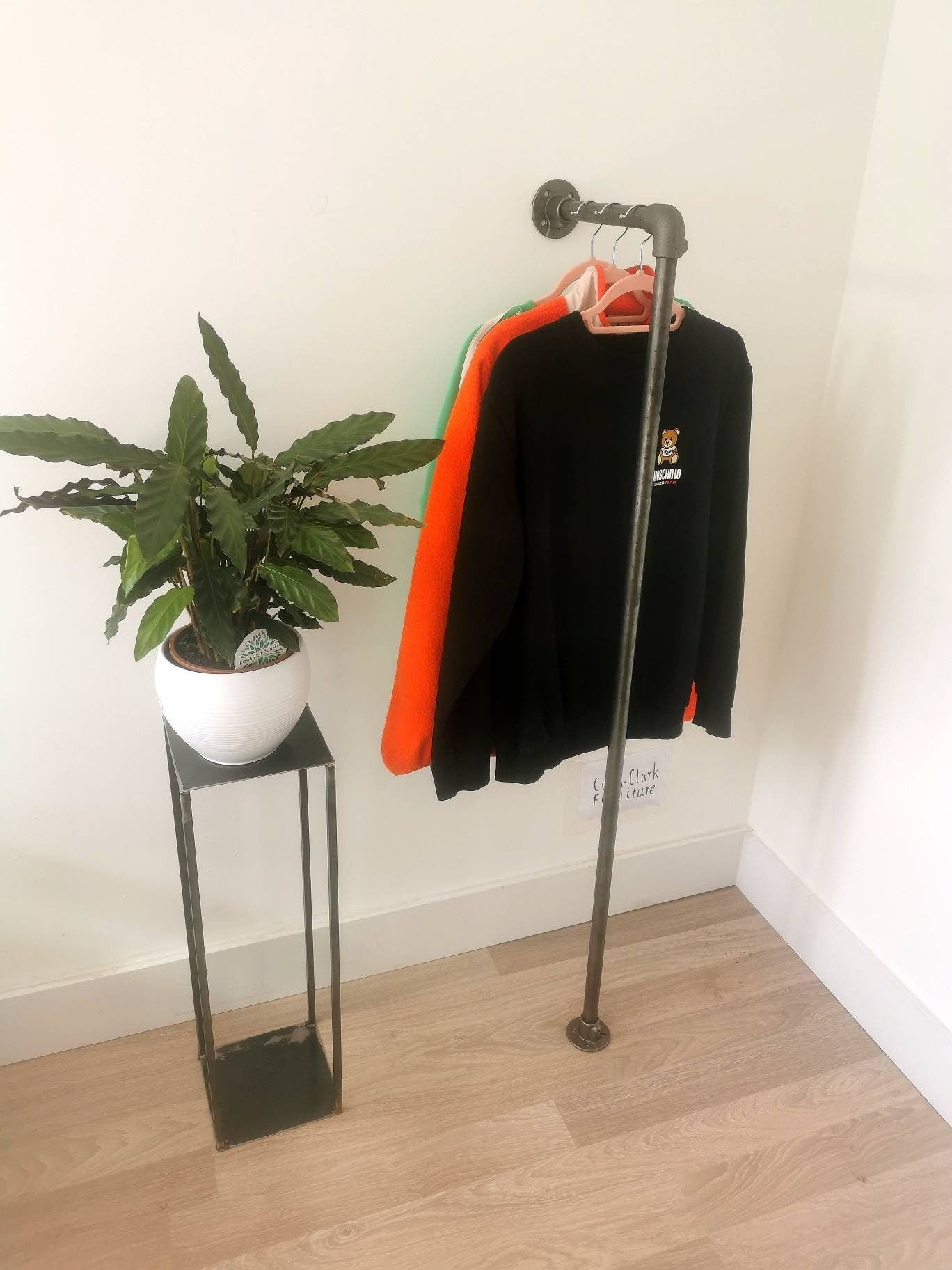 Industrial Pipe Clothing Rack - Wardrobe - Clothes Storage - Garment Rack - Closet - FREE POSTAGE