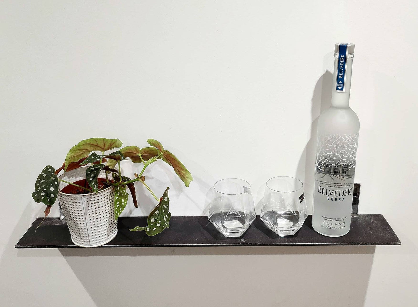 Metal Shelf - Minimalistic Shelf - Contemporary Shelving - Floating Shelf - Steel Shelving