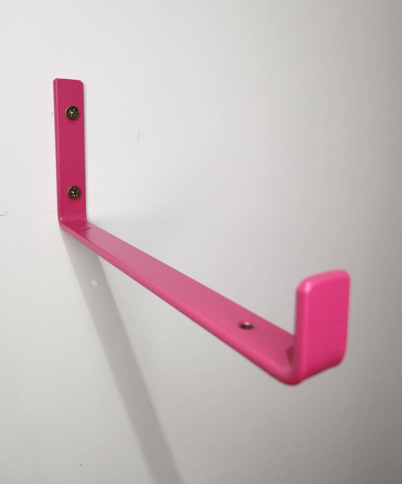 Coloured Scaffold Shelf Brackets - Heavy Duty - J Brackets - Powdercoated Shelf Bracket - DIY Brackets - Metal Brackets