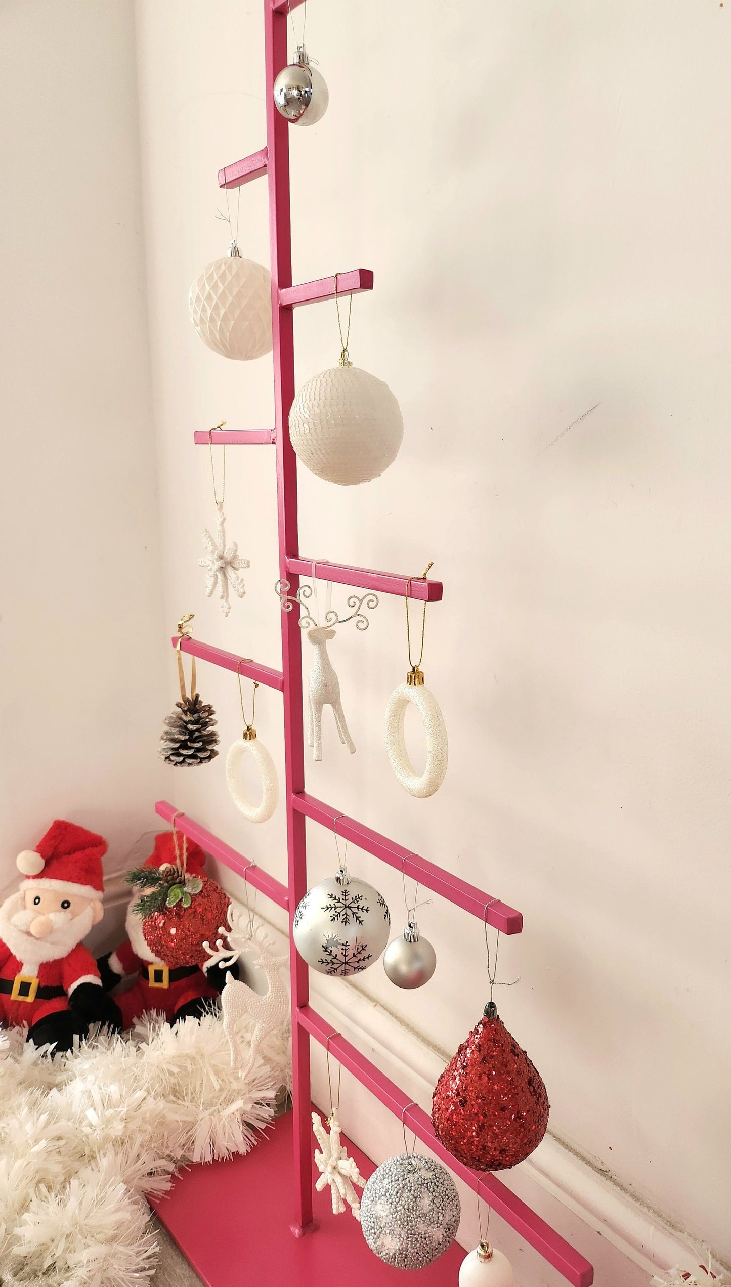 PINK Metal Christmas Tree - Free Standing Xmas Tree - Variety Of Sizes