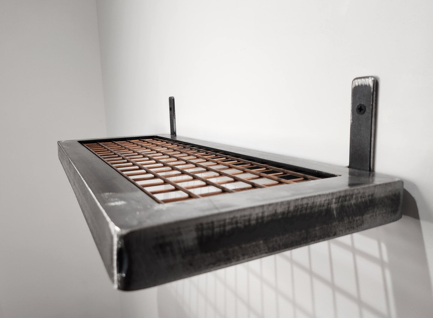 Metal & Mesh Shelf - Wire Shelf - Industrial Shelving - Urban Shelving