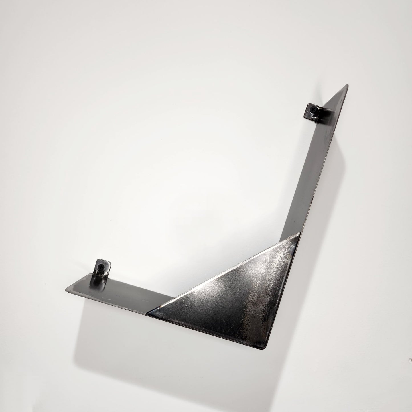 Industrial Wall Magazine Rack - Magazine Holder - Wall Mounted Newspaper Stand - Raw Steel Organiser