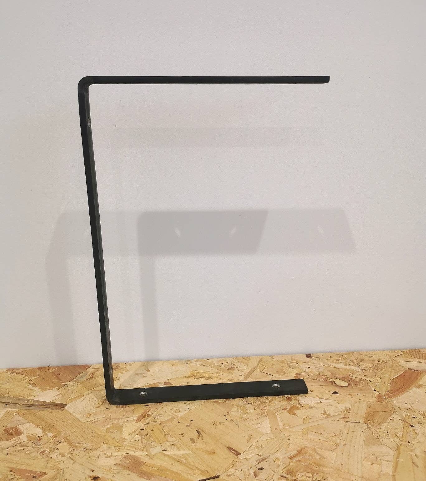 Double Shelf Bracket | Heavy Duty Industrial Shelving Support | Handmade Steel Wall Bracket | UK Made Storage Hardware