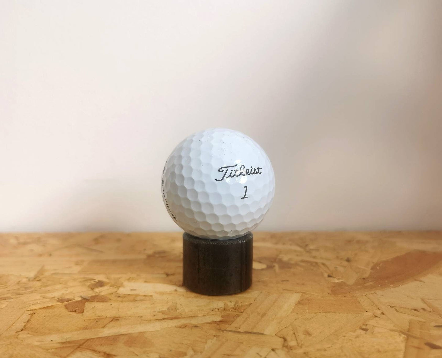 Golf Ball Display Stand | Metal Golf Ball Holder | Industrial Steel Sports Display | Handmade UK Gift for Golfers