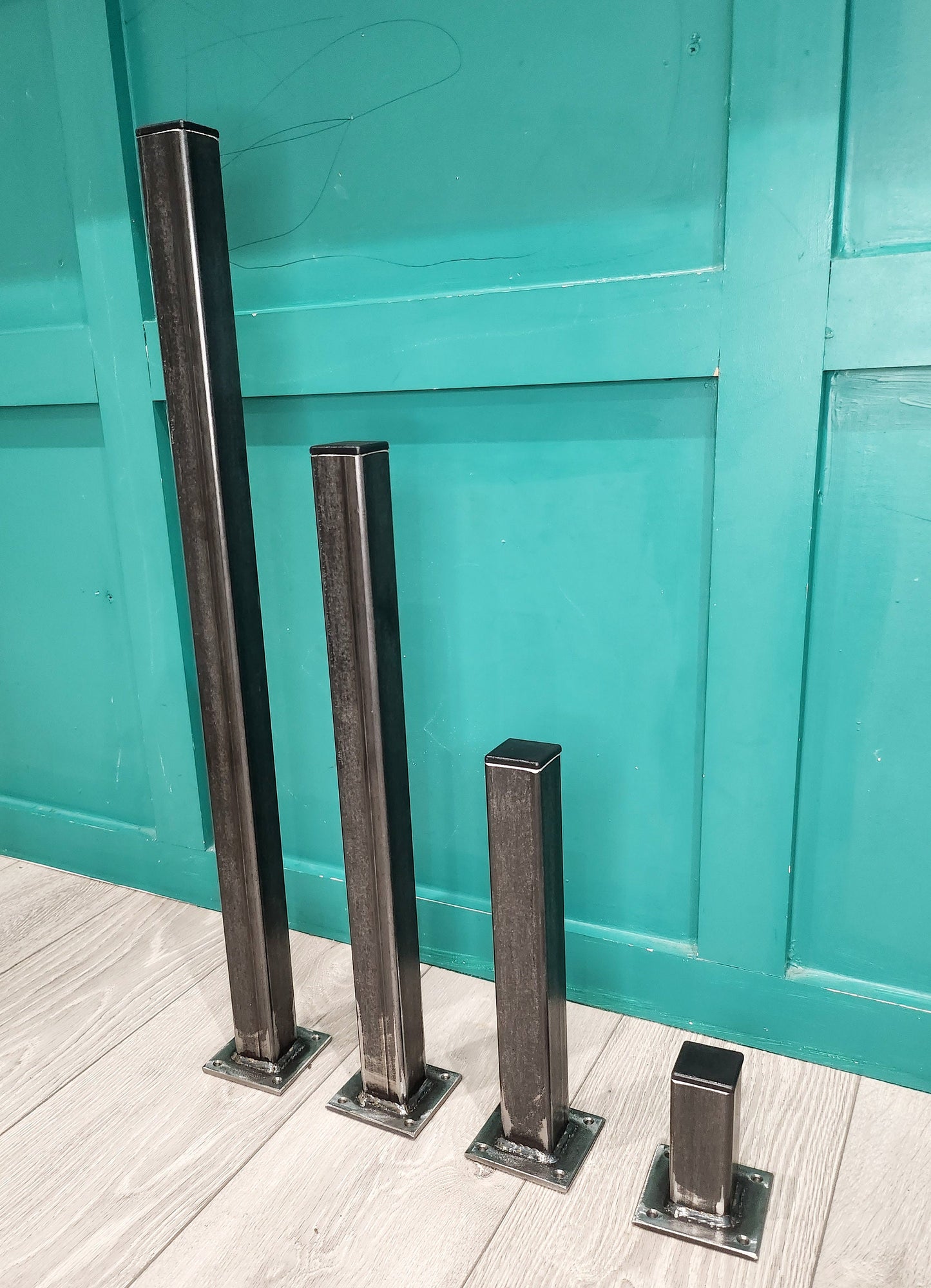 Heavy Duty Metal Table Legs | Industrial Steel Desk Legs | Handmade Furniture Legs | UK Made Table Base