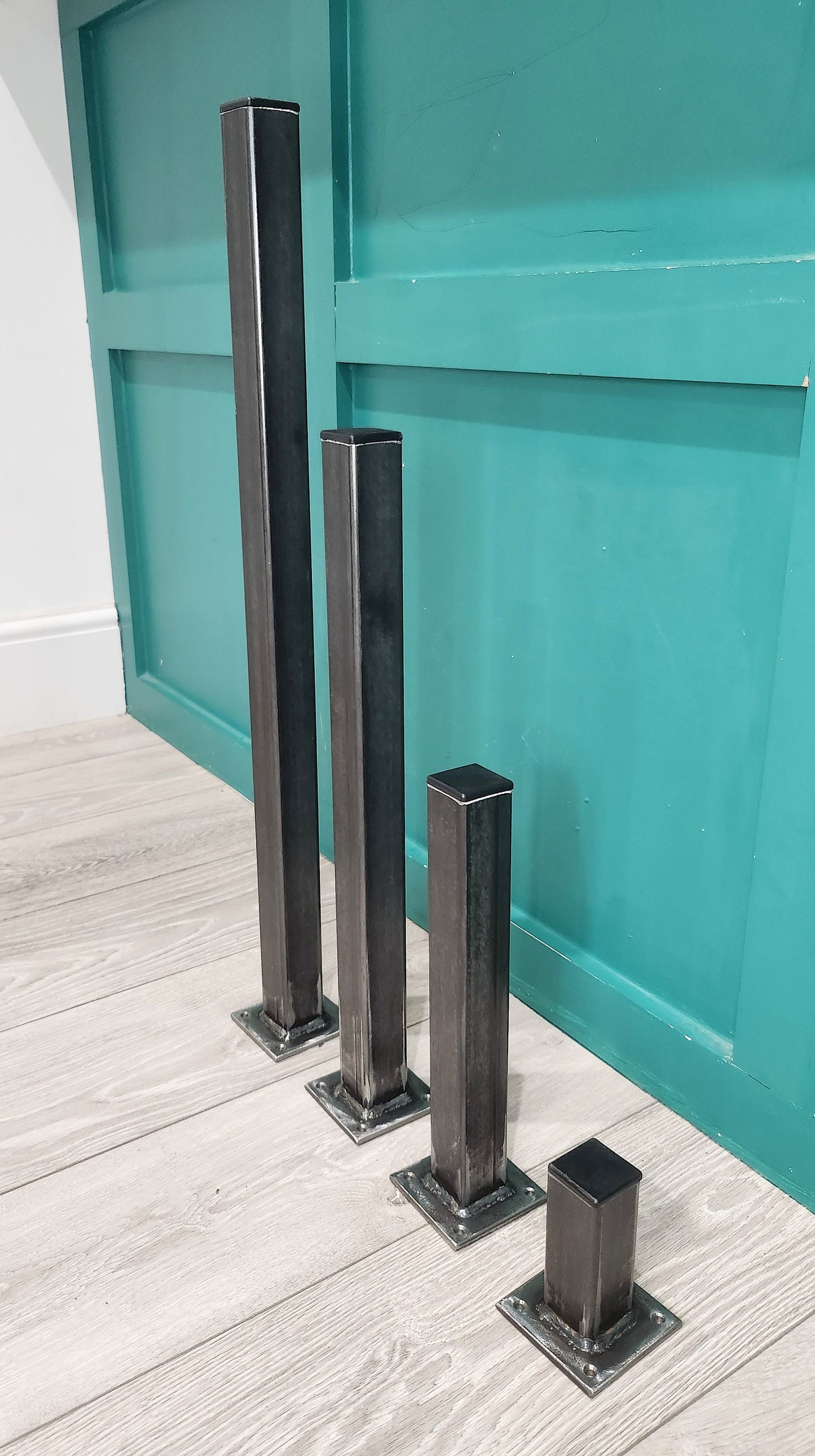 Heavy Duty Metal Table Legs | Industrial Steel Desk Legs | Handmade Furniture Legs | UK Made Table Base