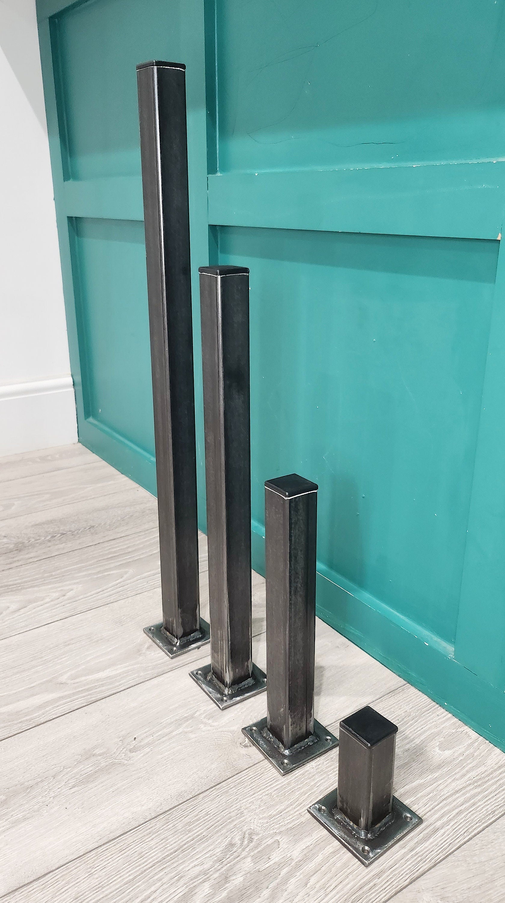 Heavy Duty Metal Table Legs | Industrial Steel Desk Legs | Handmade Furniture Legs | UK Made Table Base