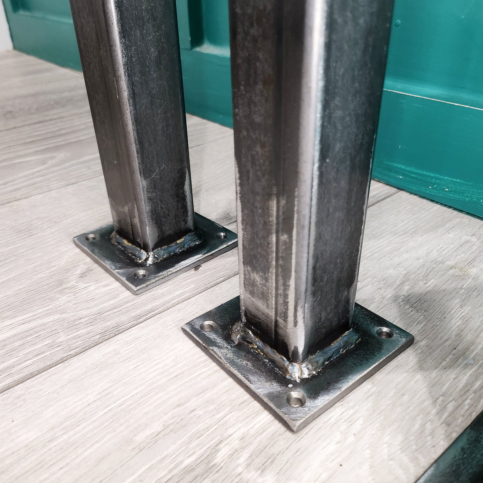 Heavy Duty Metal Table Legs | Industrial Steel Desk Legs | Handmade Furniture Legs | UK Made Table Base