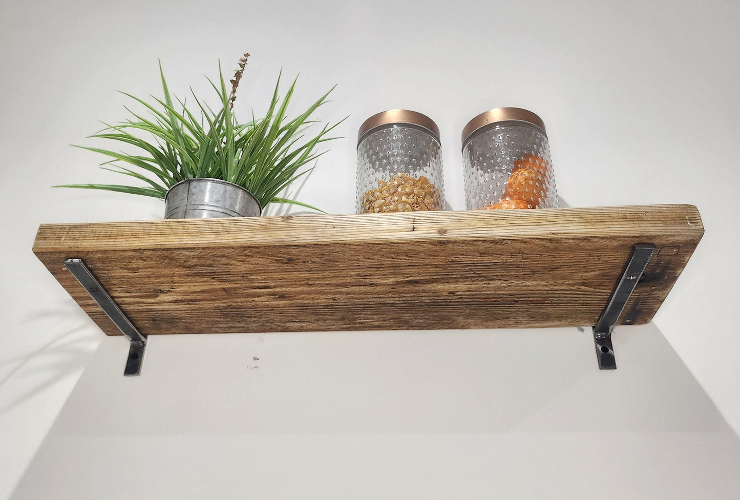 Industrial Metal Shelf Bracket | Heavy Duty Steel Bracket | Handmade Shelving Support | UK Made Storage Hardware | Minimalist Rustic Design