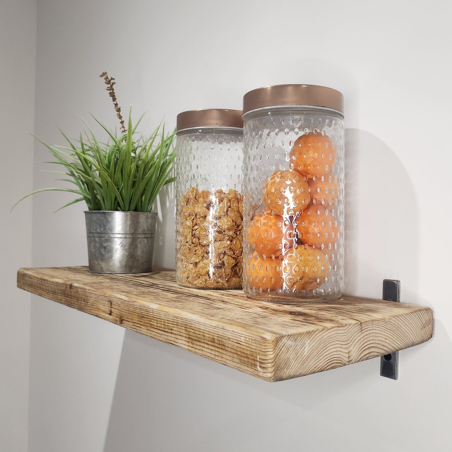 Industrial Metal Shelf Bracket | Heavy Duty Steel Bracket | Handmade Shelving Support | UK Made Storage Hardware | Minimalist Rustic Design