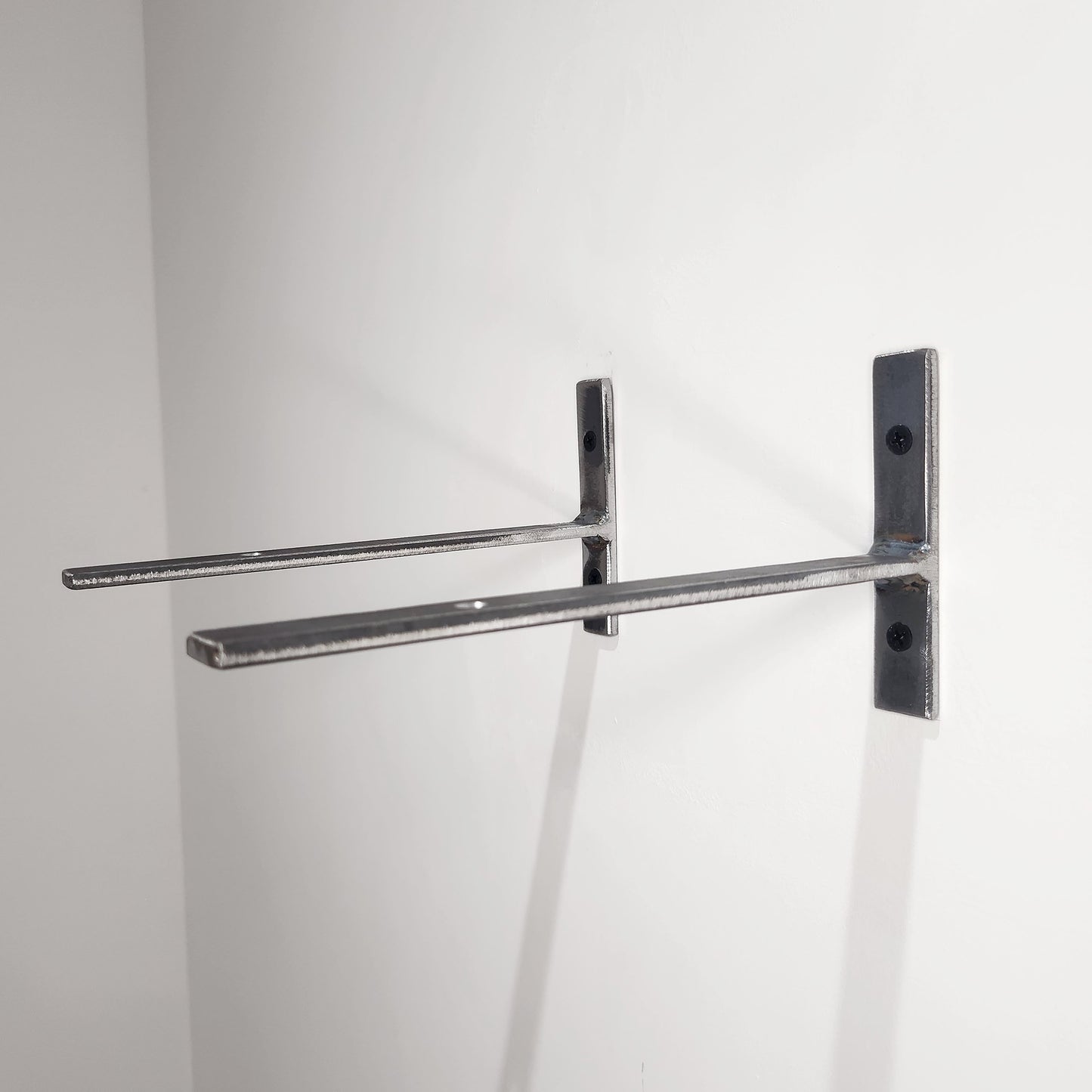 Industrial Metal Shelf Bracket | Heavy Duty Steel Bracket | Handmade Shelving Support | UK Made Storage Hardware | Minimalist Rustic Design