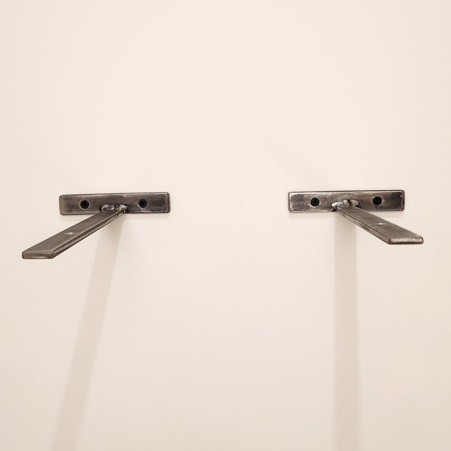 Industrial Metal Shelf Brackets | Heavy Duty Steel Shelving Brackets | Minimalist Wall Shelf Support | Handmade in the UK