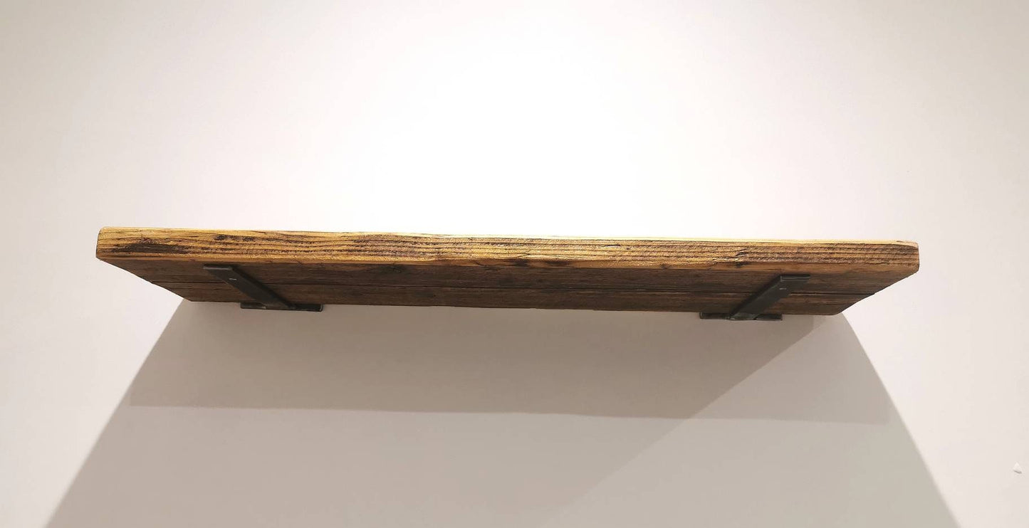 Industrial Metal Shelf Brackets | Heavy Duty Steel Shelving Brackets | Minimalist Wall Shelf Support | Handmade in the UK
