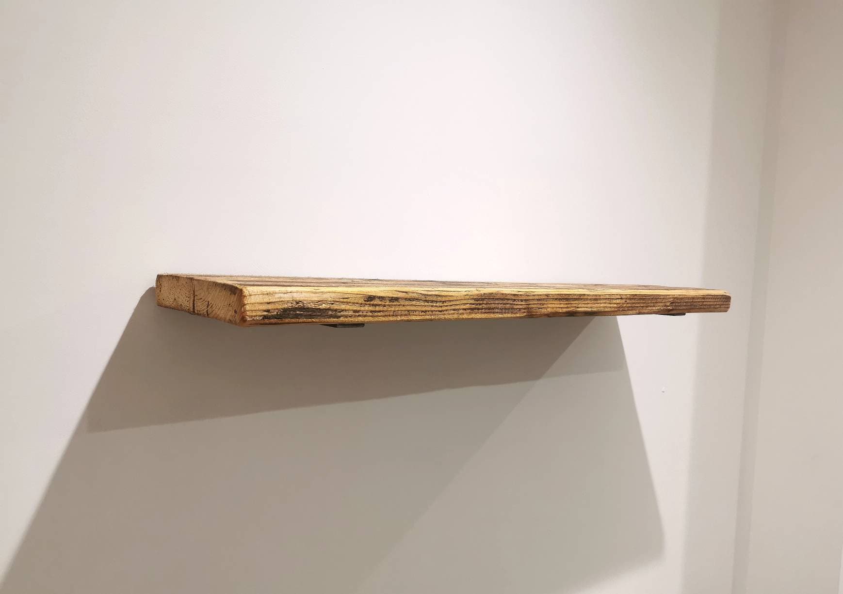 Industrial Metal Shelf Brackets | Heavy Duty Steel Shelving Brackets | Minimalist Wall Shelf Support | Handmade in the UK