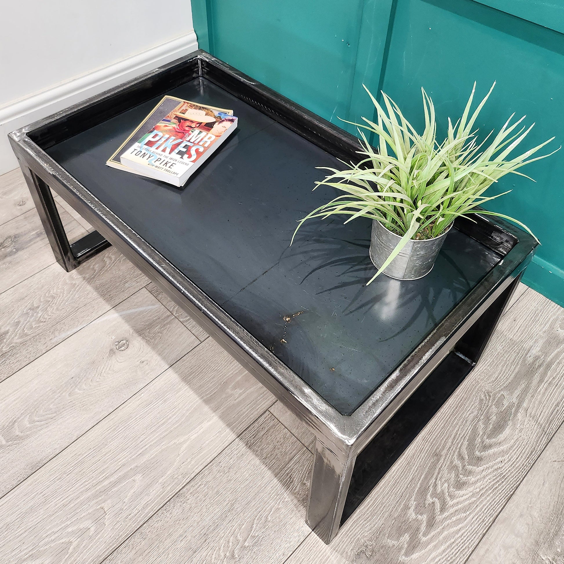Industrial Modern Steel Coffee Table | Handmade Raw Steel Table | Minimalist Living Room Furniture | UK Made Centre Table
