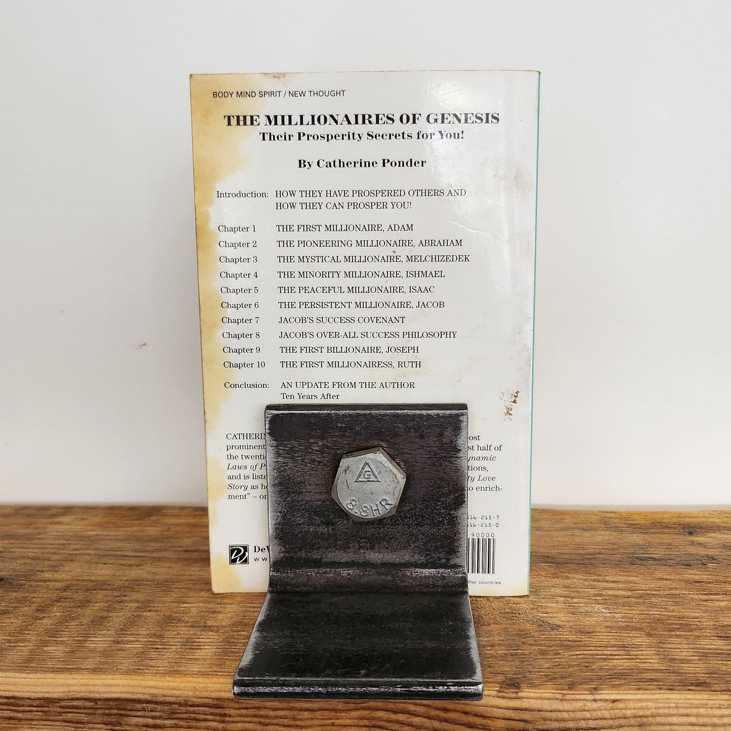 Industrial Nut & Bolt Bookends – Raw Steel Geek Book Ends – Handmade Metal Book Holder – UK Made – Free UK Delivery