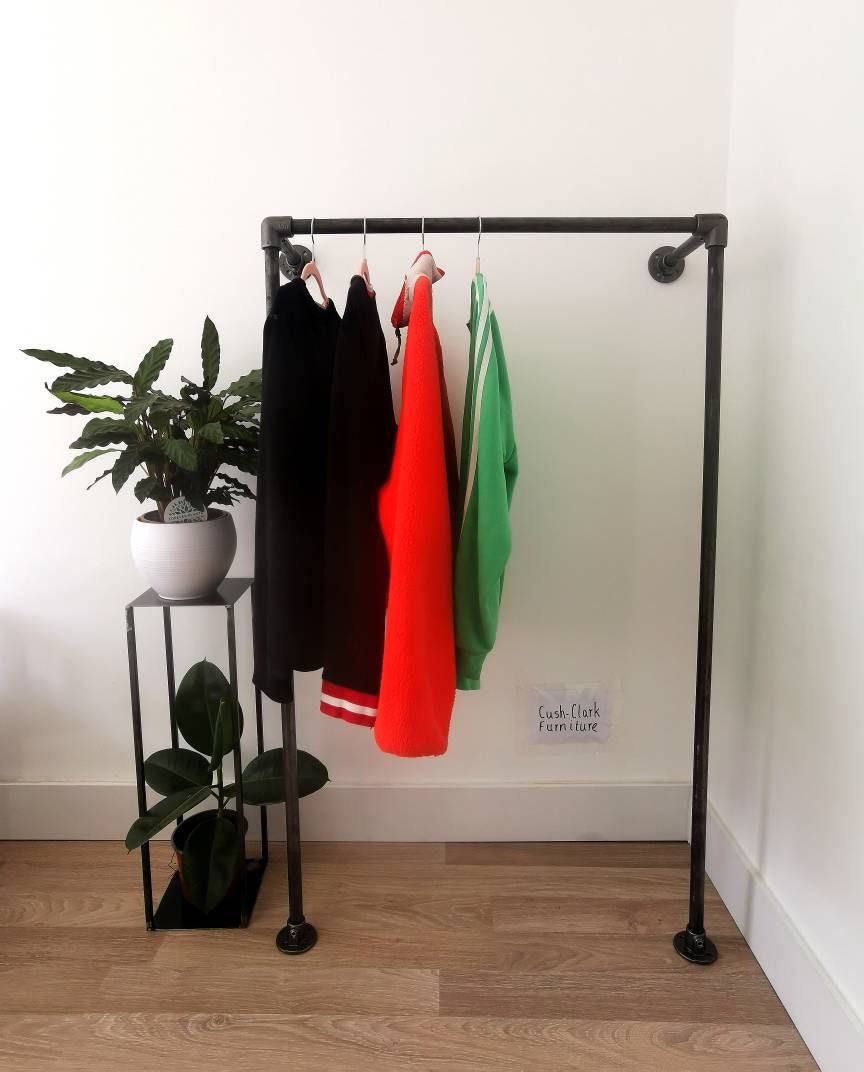 Industrial Pipe Clothing Rack - Wardrobe - Clothes Storage - Garment Rack - Closet - FREE POSTAGE