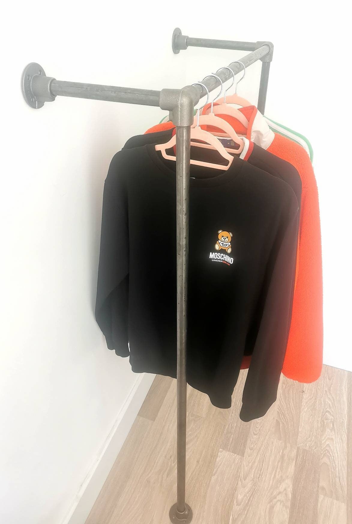 Industrial Pipe Clothing Rack - Wardrobe - Clothes Storage - Garment Rack - Closet - FREE POSTAGE