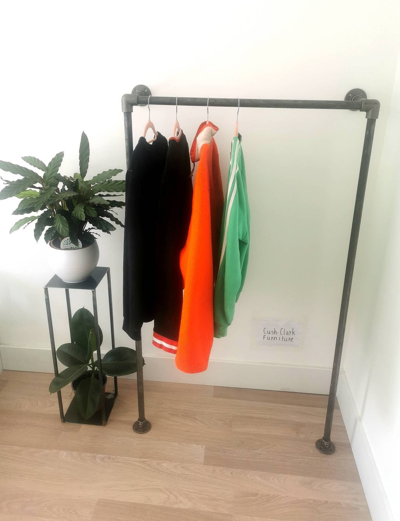 Industrial Pipe Clothing Rack - Wardrobe - Clothes Storage - Garment Rack - Closet - FREE POSTAGE