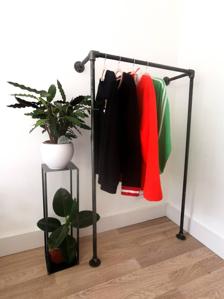 Industrial Pipe Clothing Rack - Wardrobe - Clothes Storage - Garment Rack - Closet - FREE POSTAGE