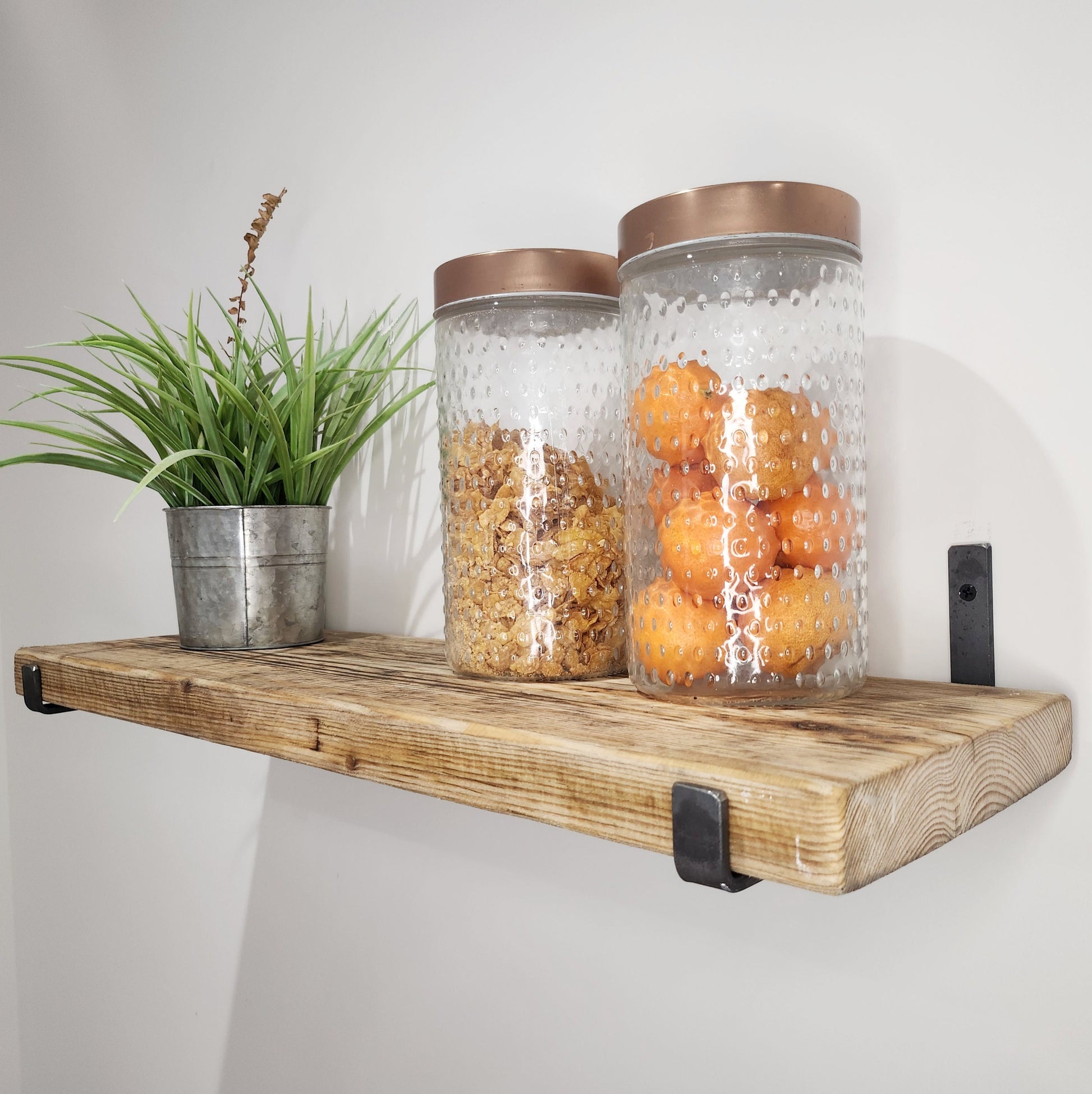 Industrial Scaffold Shelf Brackets – Heavy Duty Raw Steel – Wall Shelf Supports – UK Made – Free UK Delivery