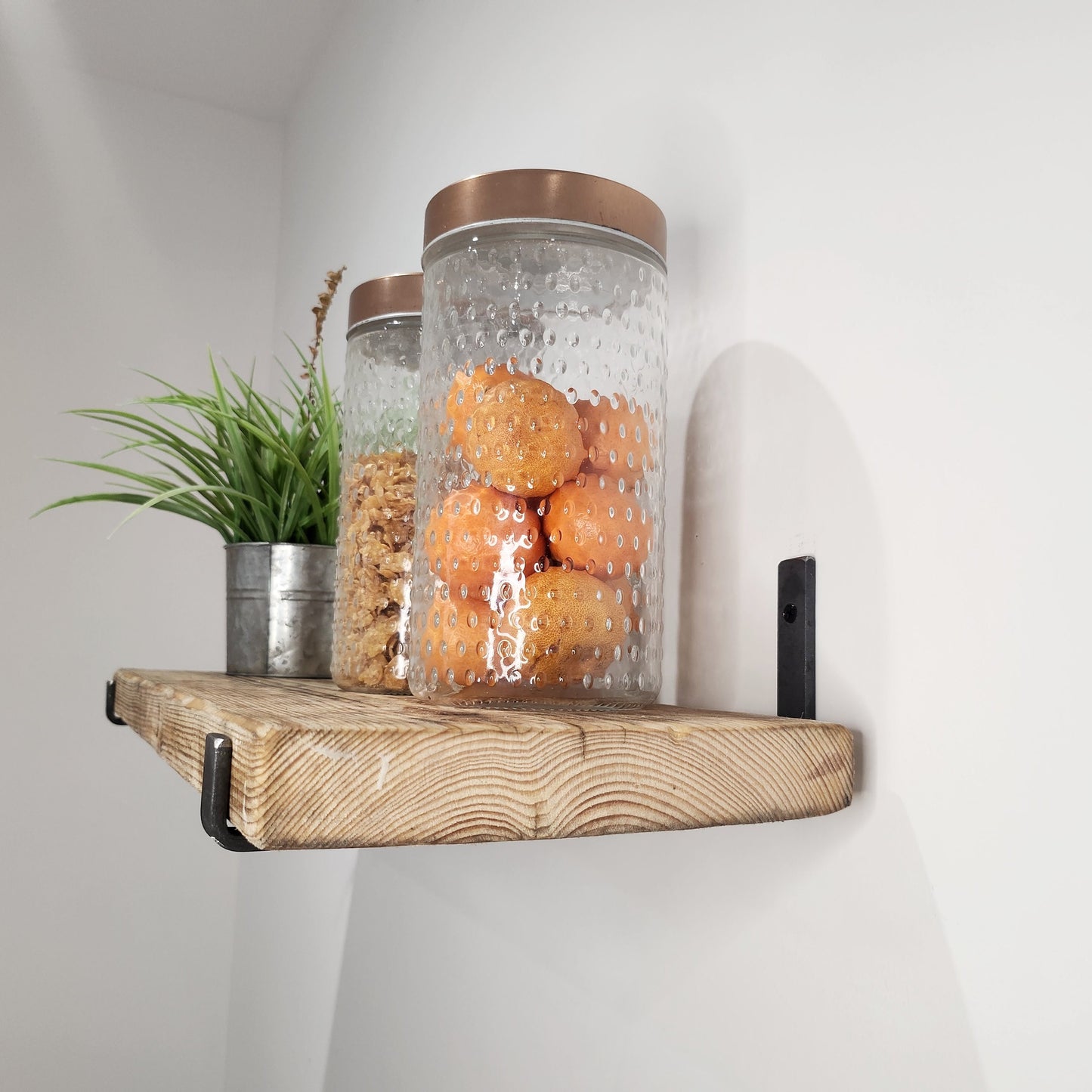 Industrial Scaffold Shelf Brackets – Heavy Duty Raw Steel – Wall Shelf Supports – UK Made – Free UK Delivery