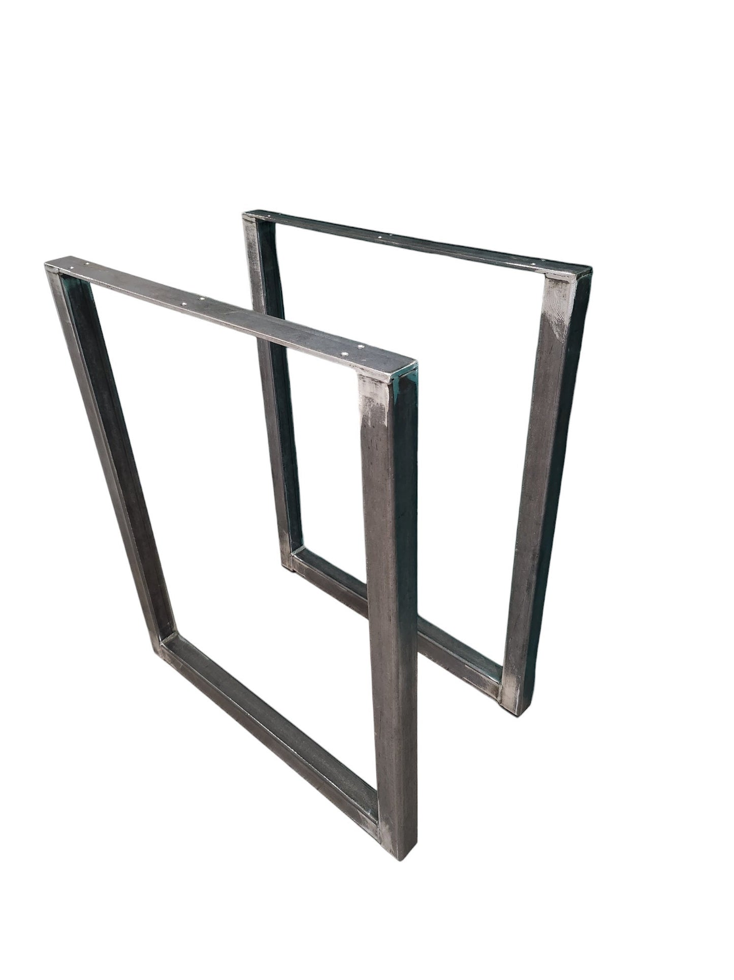 Industrial Steel Table Legs - Heavy Duty Furniture, Set of 2