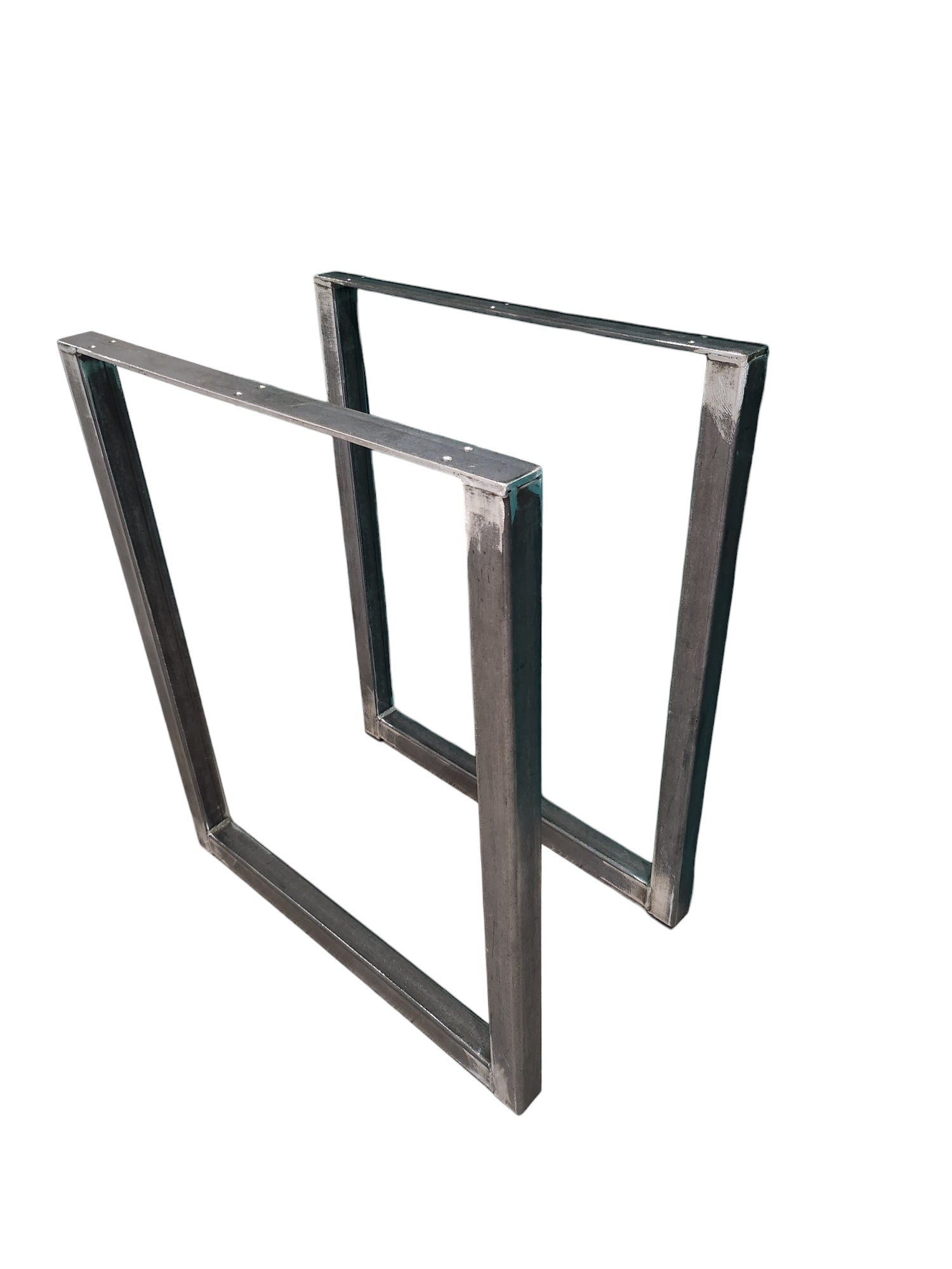 Industrial Steel Table Legs - Heavy Duty Furniture, Set of 2