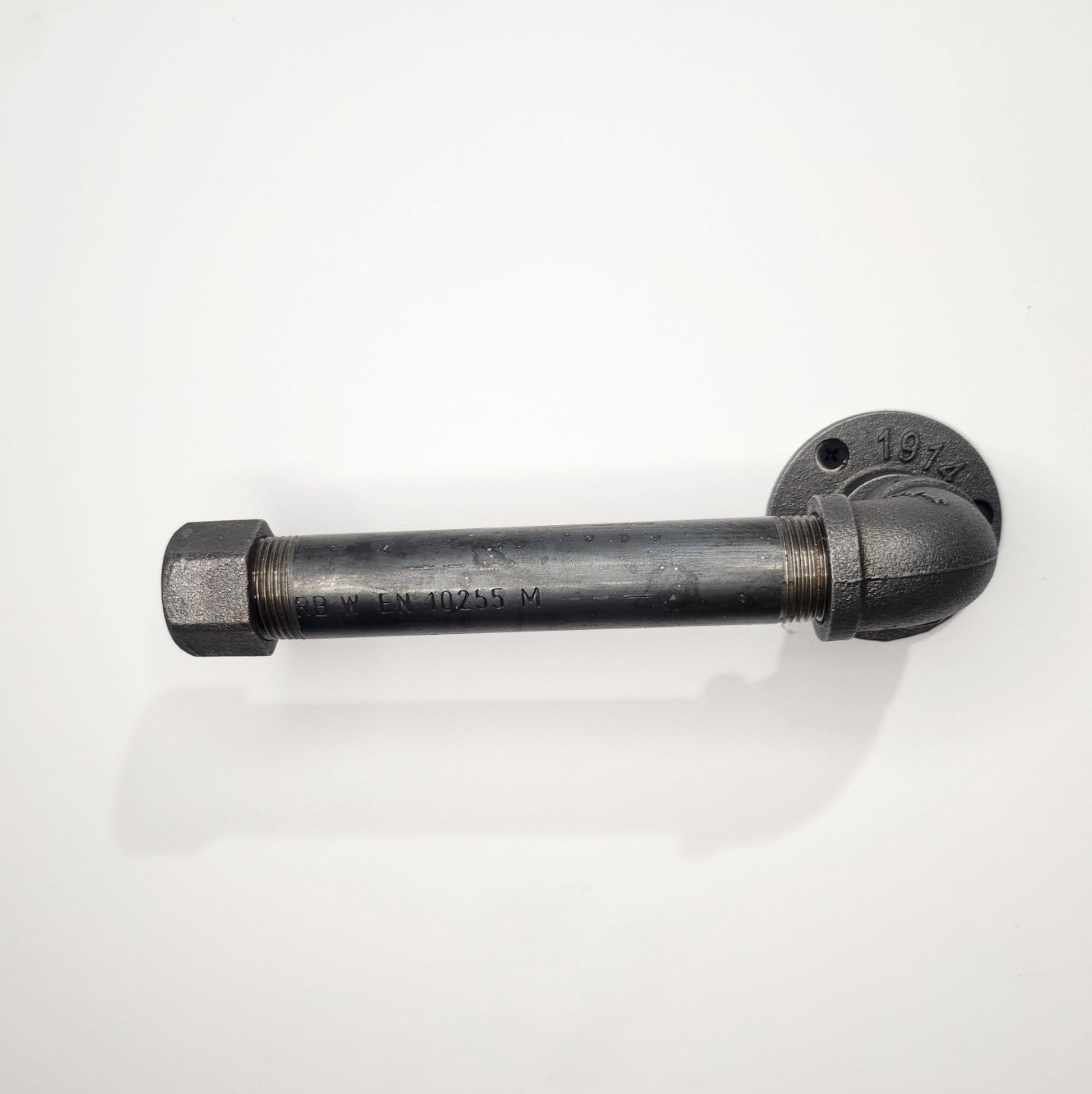 Industrial Toilet Roll Holder | Raw Steel Tube Toilet Paper Rack | Handmade Bathroom Hardware | UK Made Decor