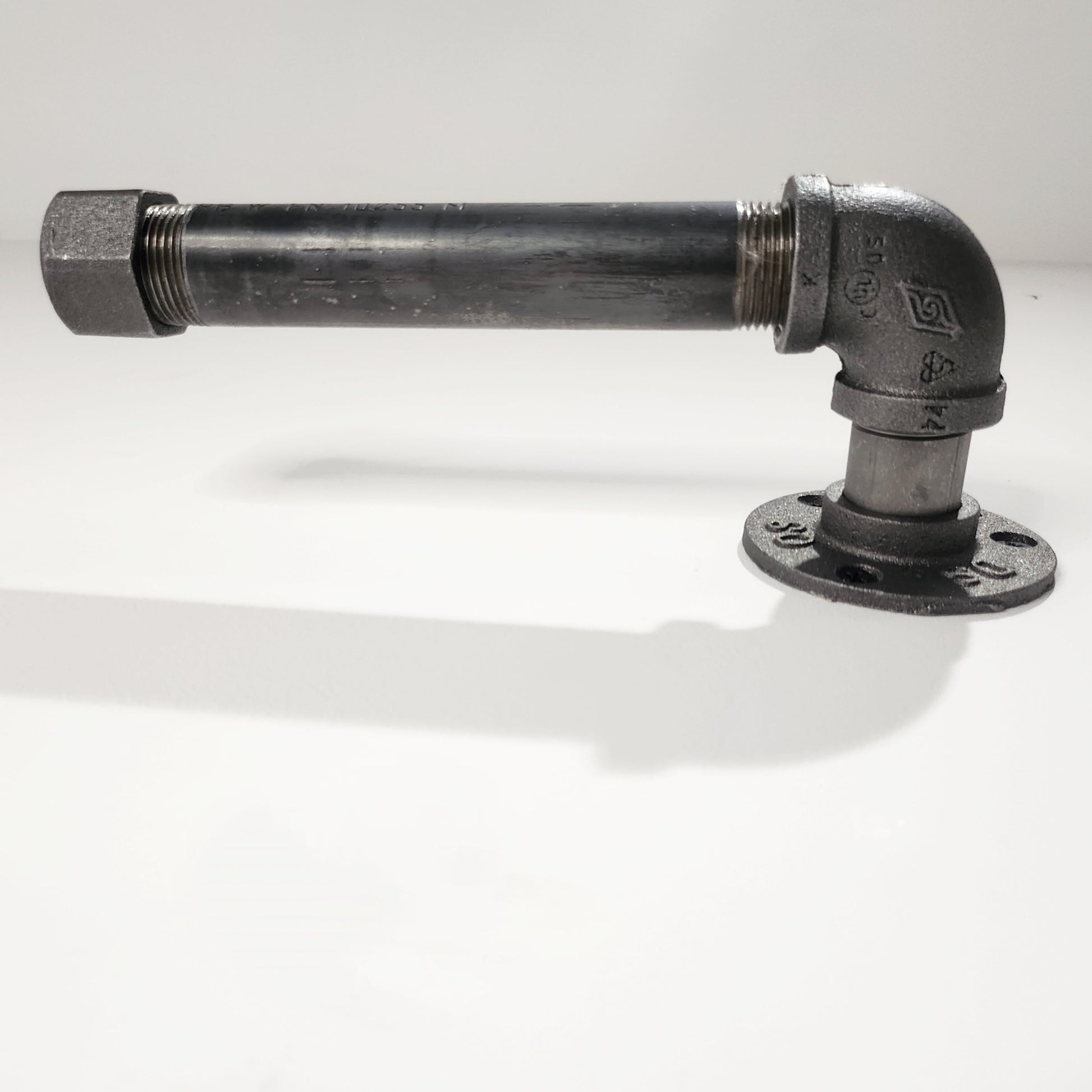 Industrial Toilet Roll Holder | Raw Steel Tube Toilet Paper Rack | Handmade Bathroom Hardware | UK Made Decor