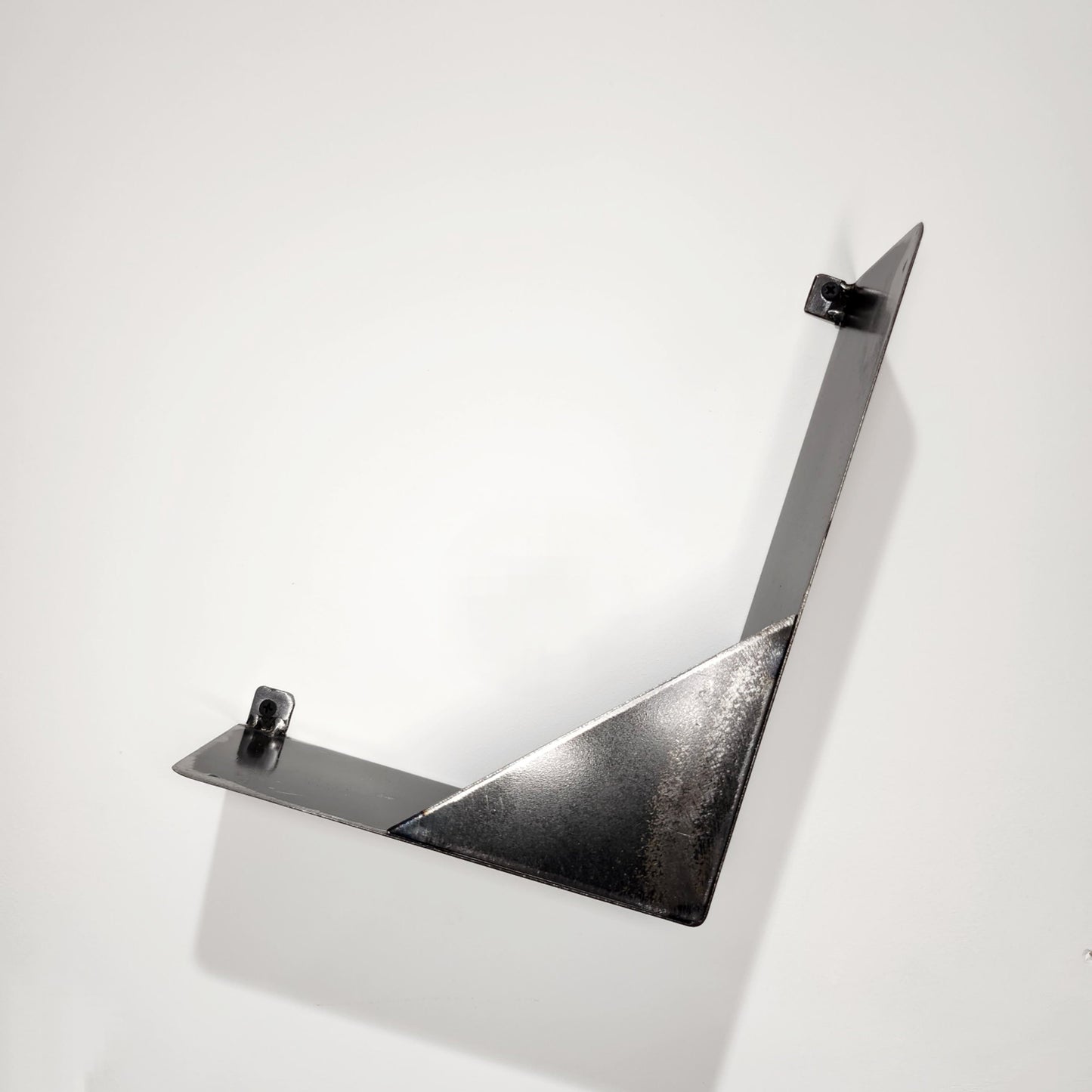 Industrial Wall Magazine Holder | Handmade Steel Magazine Rack | Raw Steel Book & Newspaper Stand | UK Made Organiser