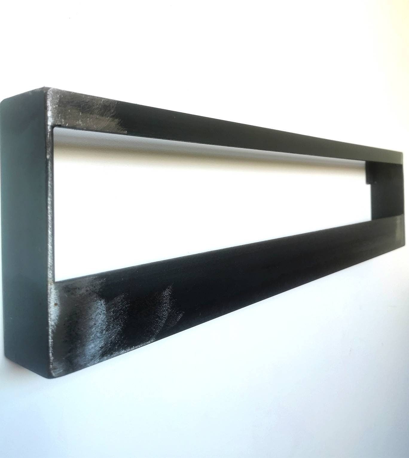 Industrial Wall Magazine Rack | Metal Magazine Holder | Handmade Steel Wall Storage | UK Made Book & Newspaper Organizer