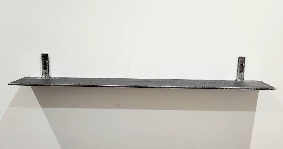 Minimalist Metal Shelf – Floating Wall Shelf – Industrial Steel Display Shelf – UK Made – Free UK Delivery