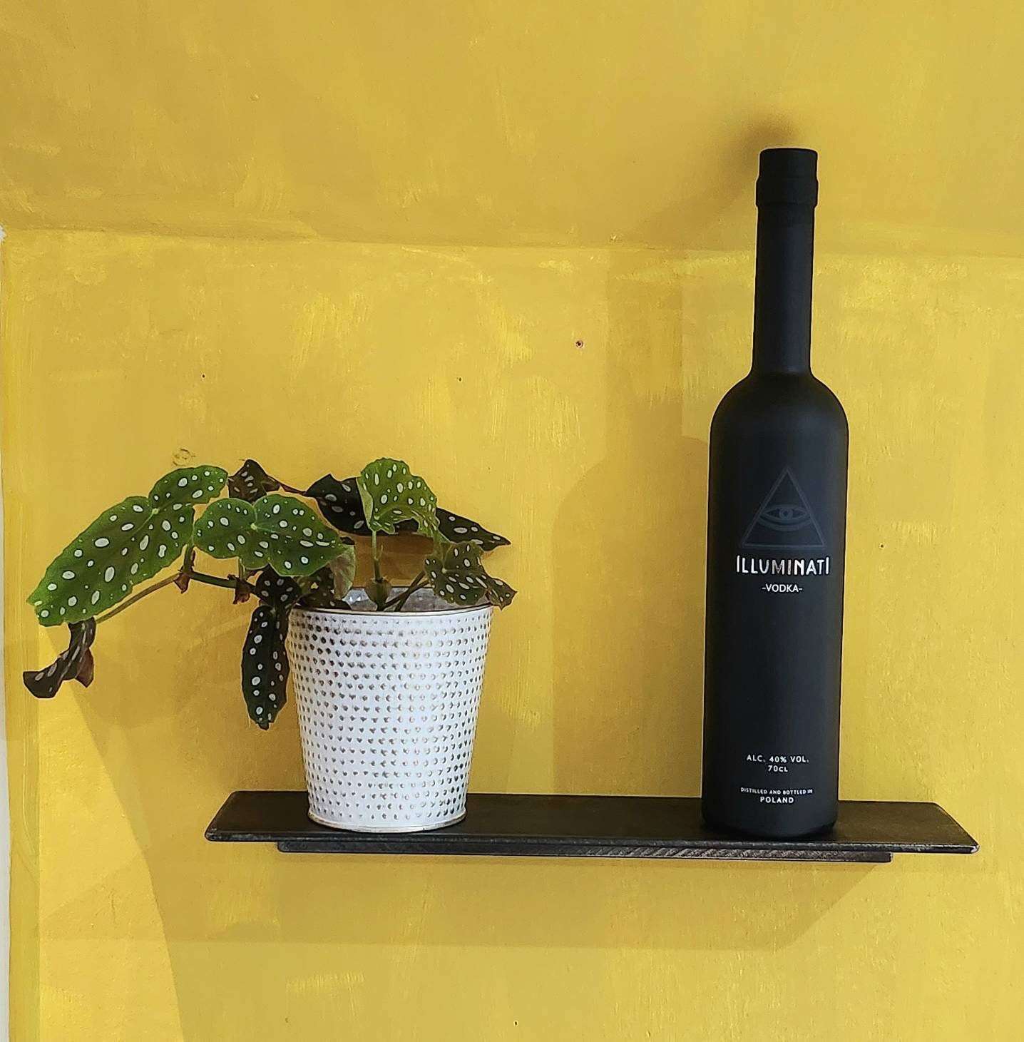 Minimalistic Metal Wall Shelf | Industrial Steel Shelf | Handmade Slim Storage Shelf | UK Made Home Decor