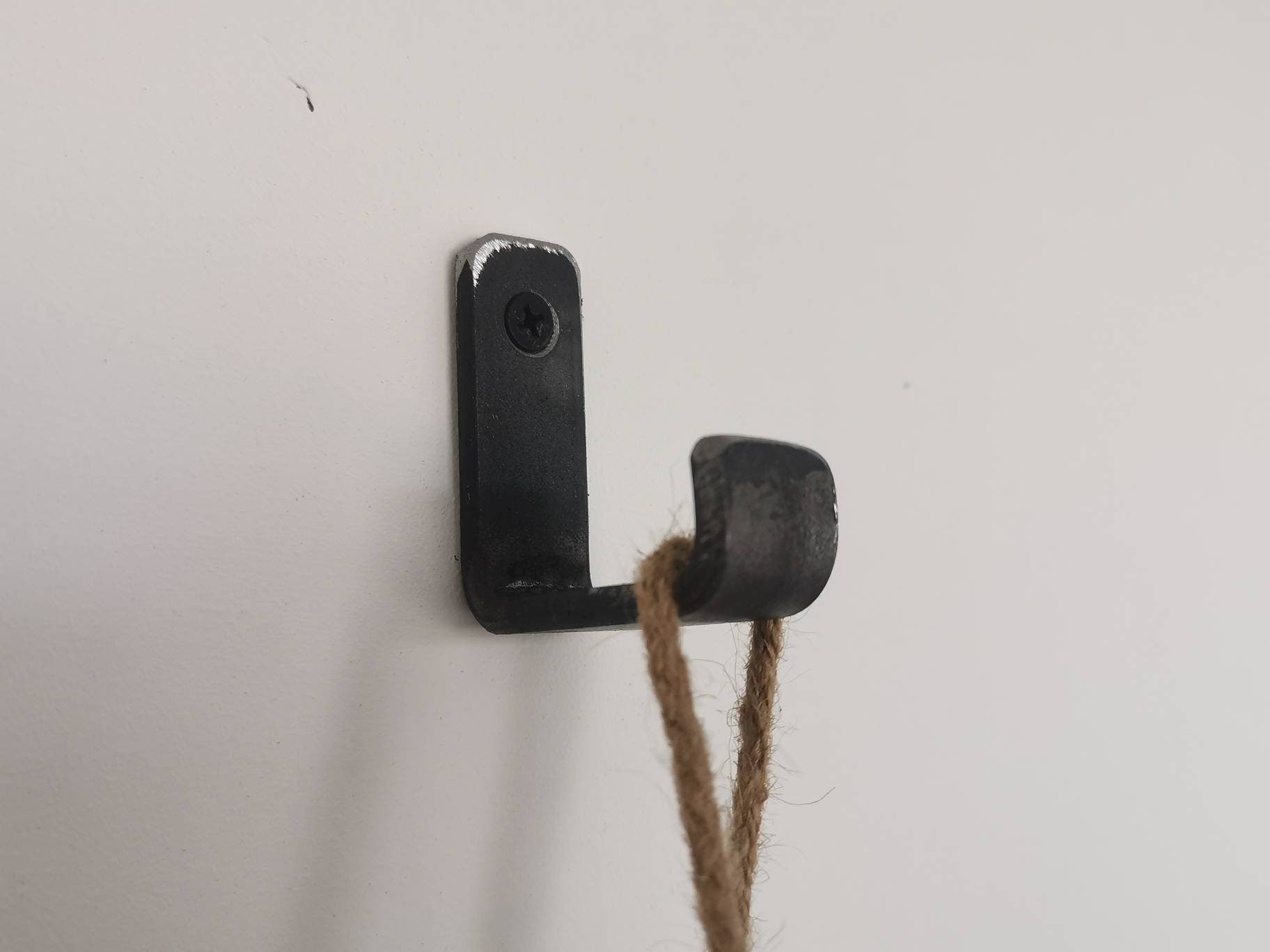 Rope Hanging Shelf | Industrial Wall Shelf | Rustic Wood & Rope Shelf | UK Made Storage