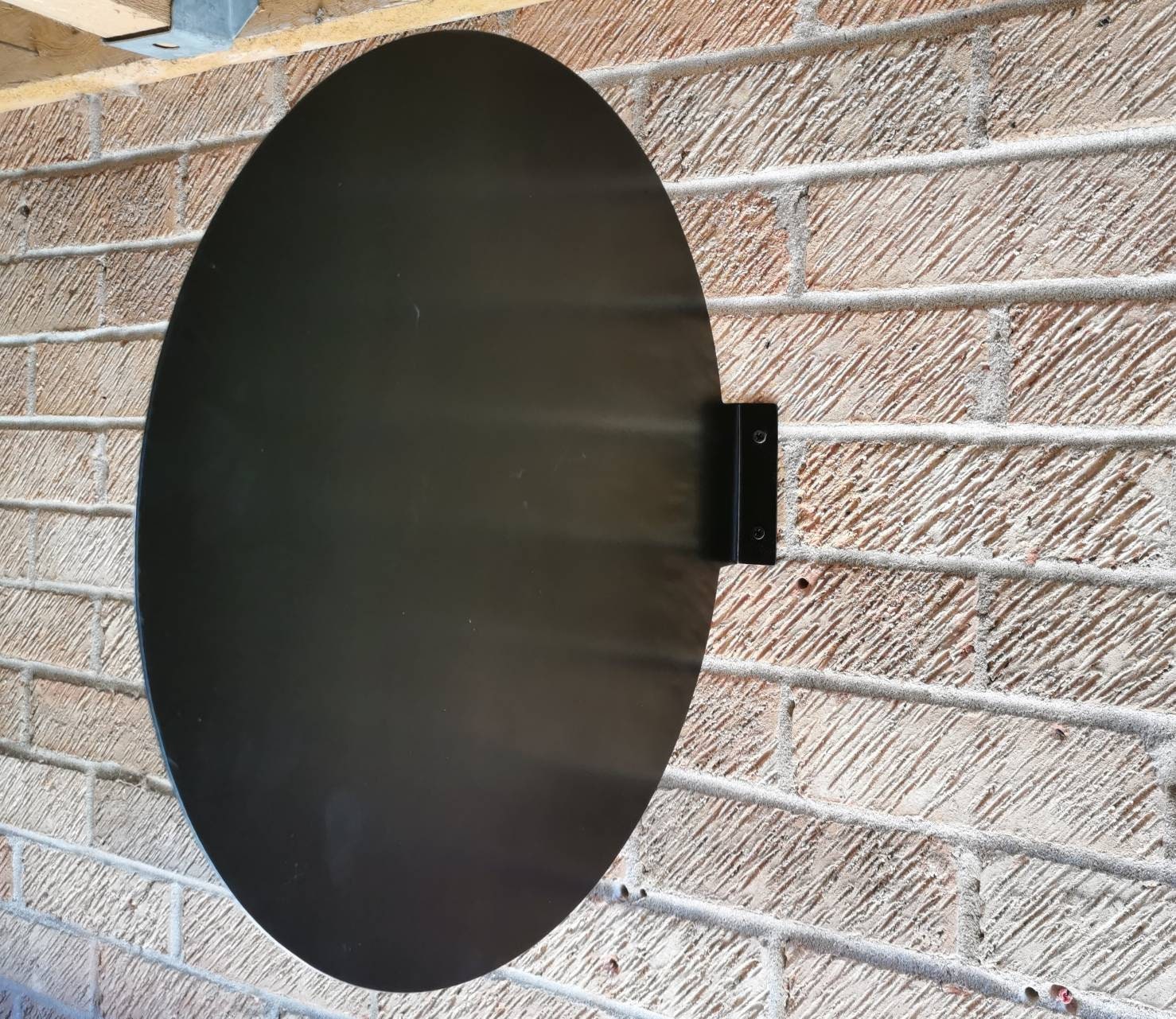 Round Steel Shop Sign – Wall Mounted Cafe Signage (45cm)