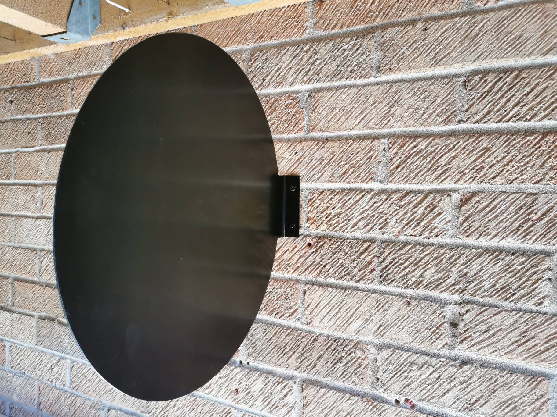 Round Steel Shop Sign – Wall Mounted Cafe Signage (45cm)