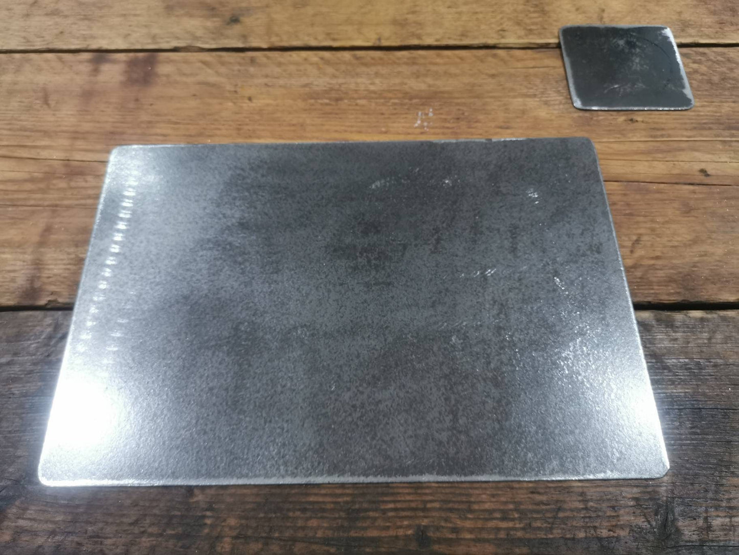 Rustic Metal Placemats & Coasters | Industrial Tableware Set | Handmade Steel Dining Accessories | UK Made Home Decor