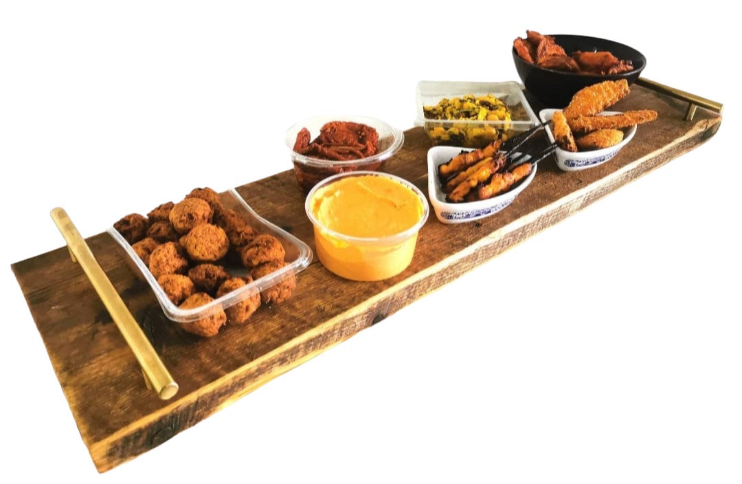 Rustic Serving Board & Platter | Handmade Wooden Charcuterie Serving Board | Scandinavian Pine Entertaining Board | UK Made Kitchen Decor