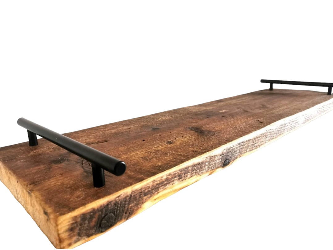 Rustic Serving Board & Platter | Handmade Wooden Charcuterie Serving Board | Scandinavian Pine Entertaining Board | UK Made Kitchen Decor