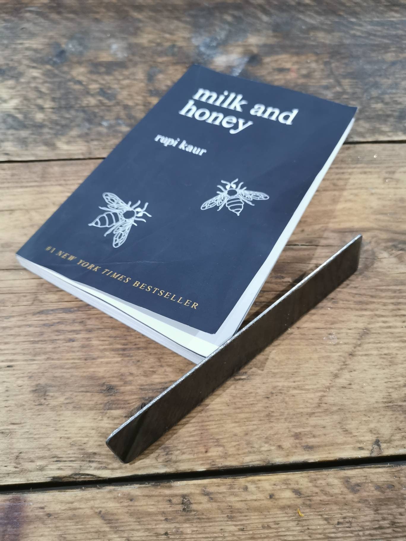 Rustic Steel Industrial Bookmark