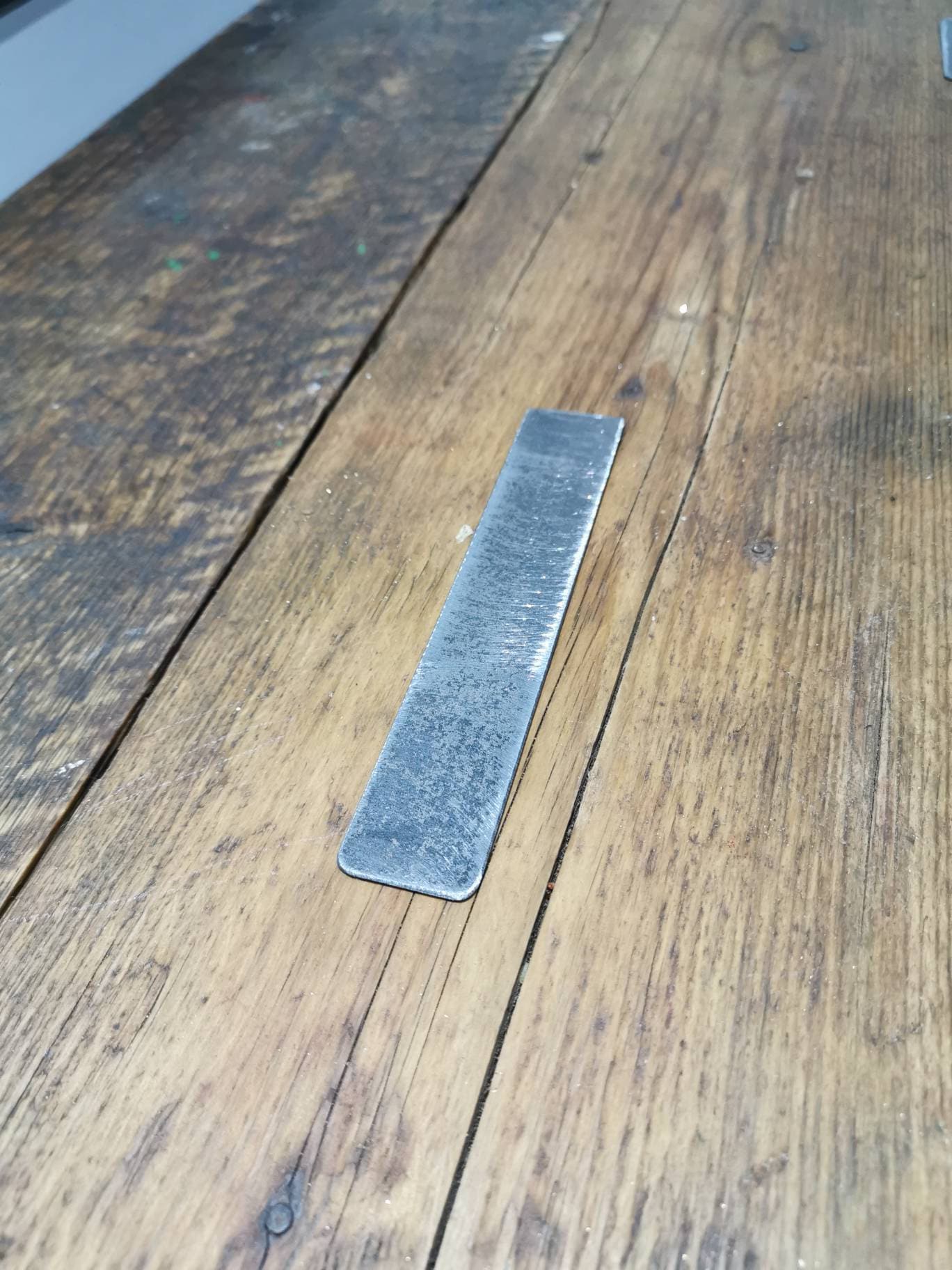 Rustic Steel Industrial Bookmark