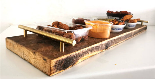 Rustic Serving Board - Serving Platter - Serving Tray - Charcuterie Tray - Cheese Board