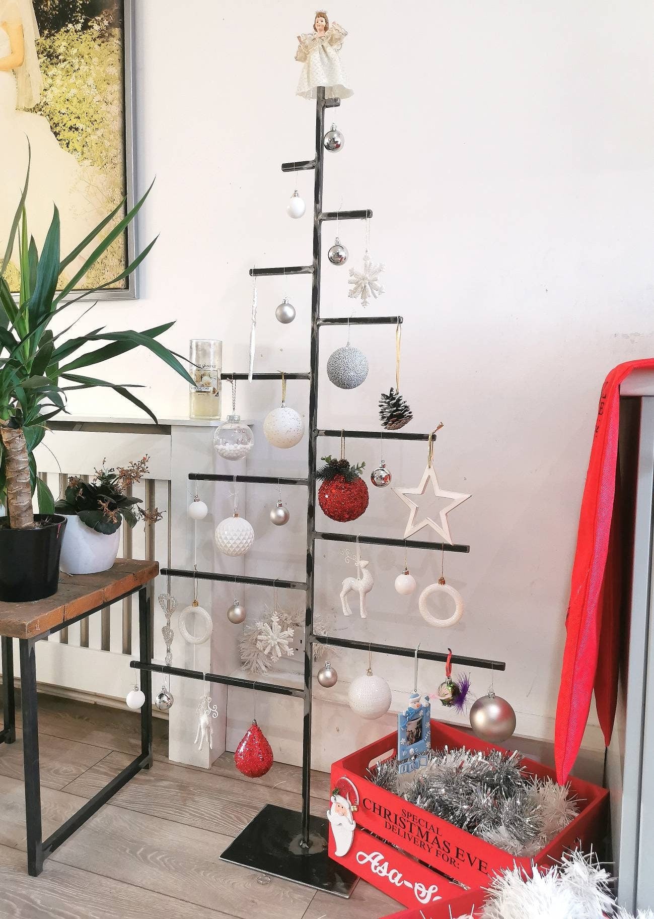 Modern Metal Christmas Tree - Free Standing Xmas Tree - Variety Of Sizes