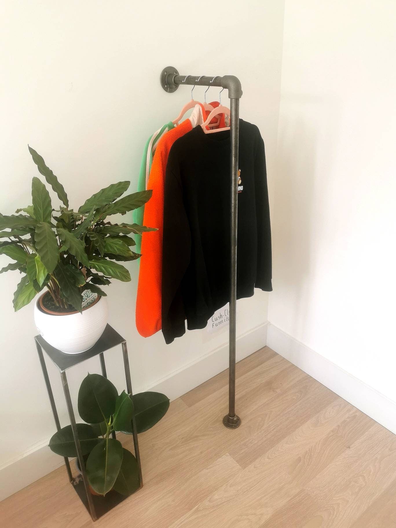 Industrial Pipe Clothing Rack - Wardrobe - Clothes Storage - Garment Rack - Closet - FREE POSTAGE