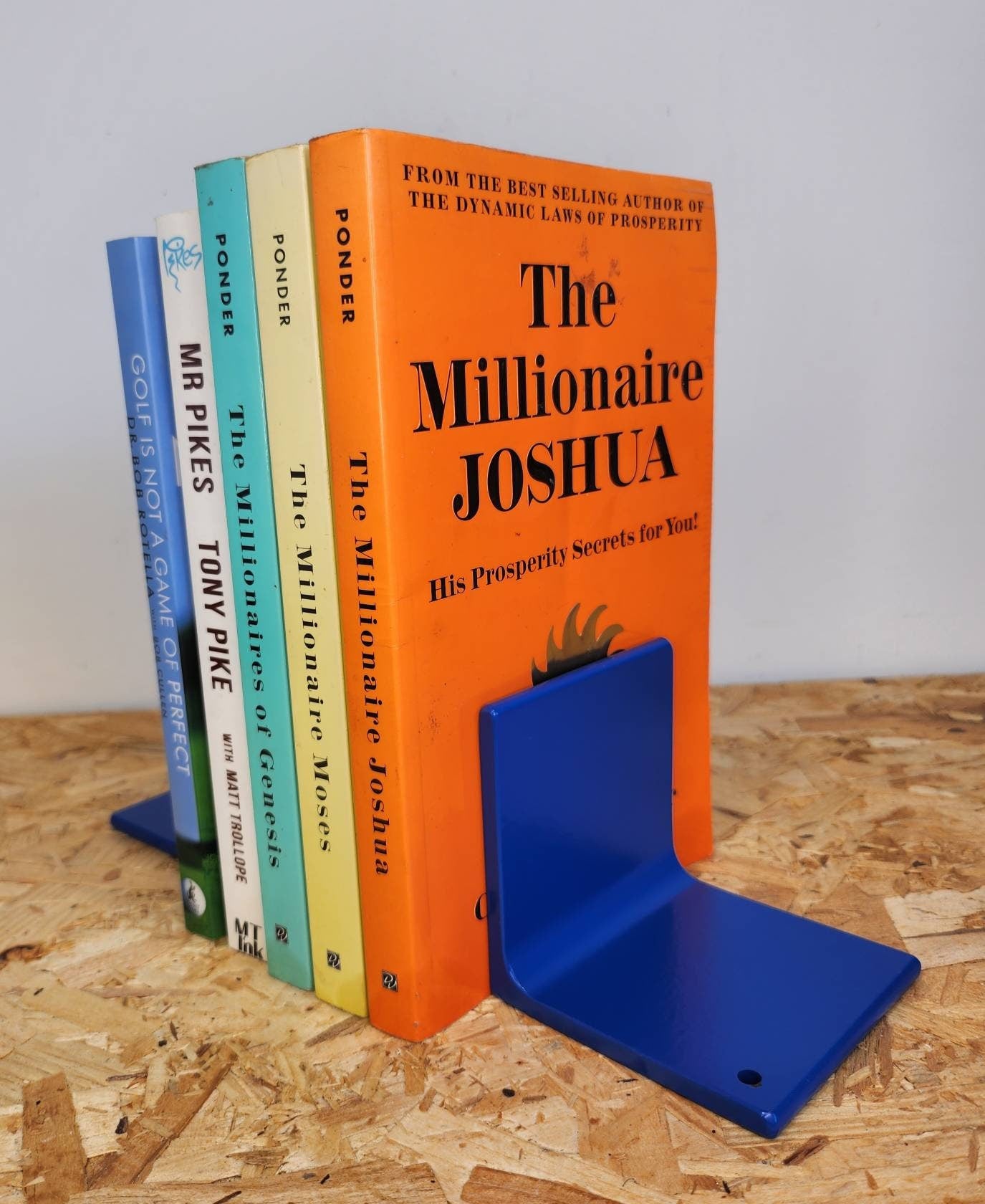 Coloured Industrial Bookends - Metal Bookends - Angle Steel Book Ends - Variety Of Colours